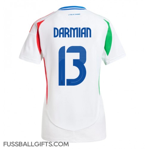 Italien Matteo Darmian #13 Fußballbekleidung Auswärtstrikot Damen EM 2024 Kurzarm